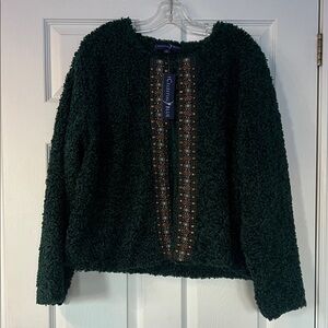 Women's Green Teddy Jacket